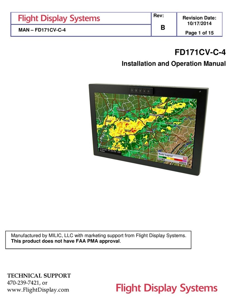 Flight Display Systems FD171CV-C-4 User manual Flight Display Systems FD171CV-C-4 User manual