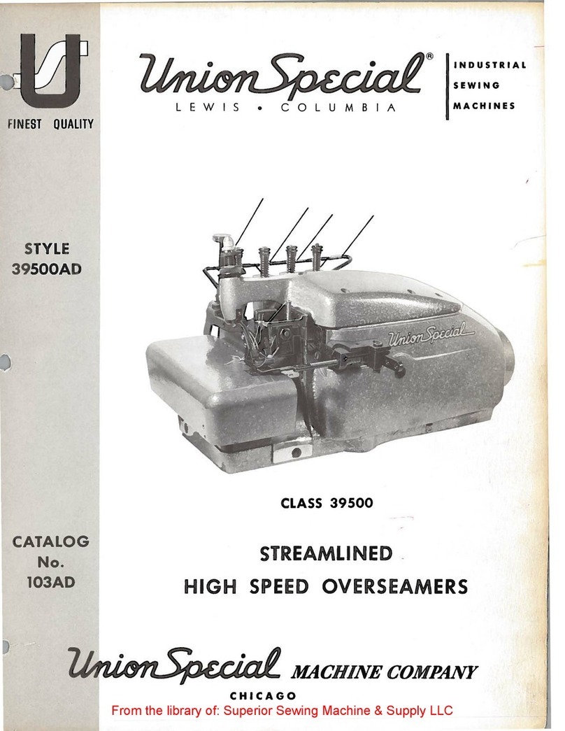 UnionSpecial 39500AD manual