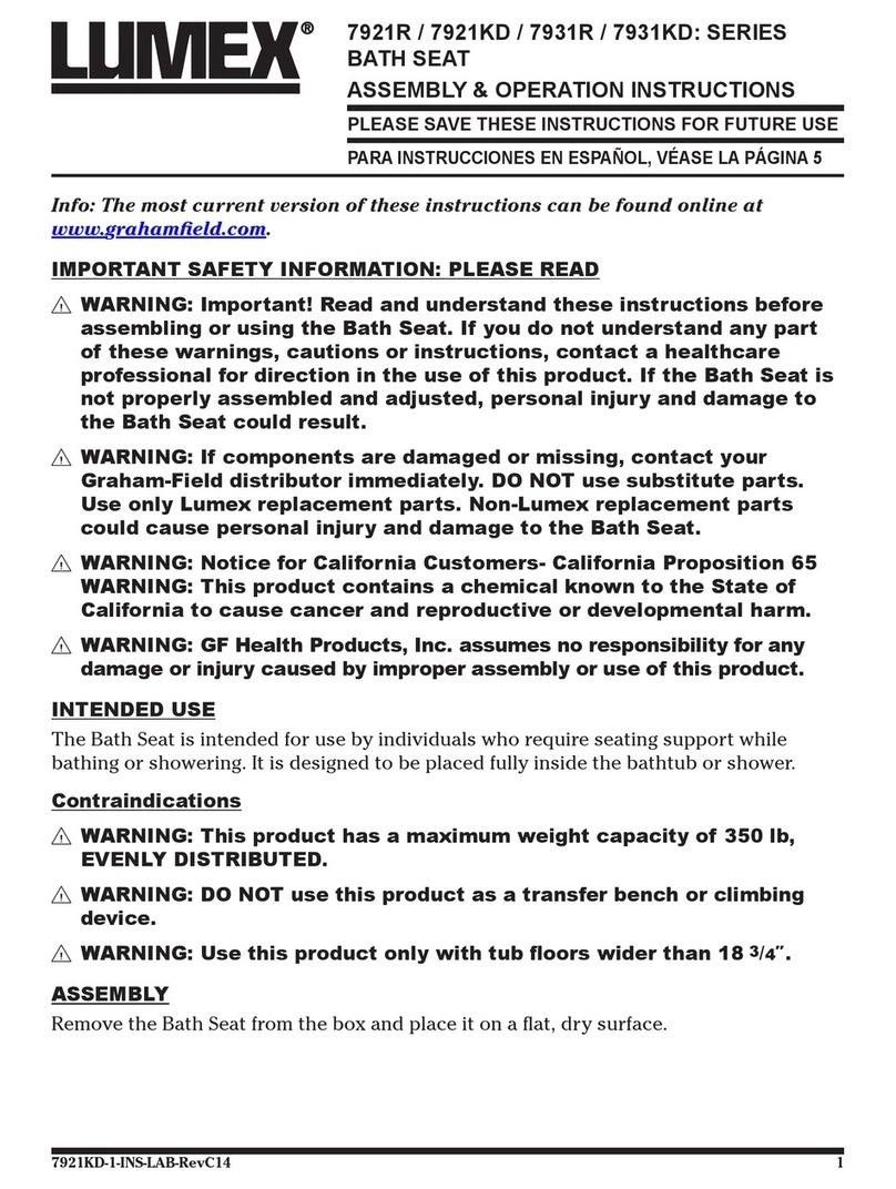 Lumex 7921R Series Assembly & operation instructions