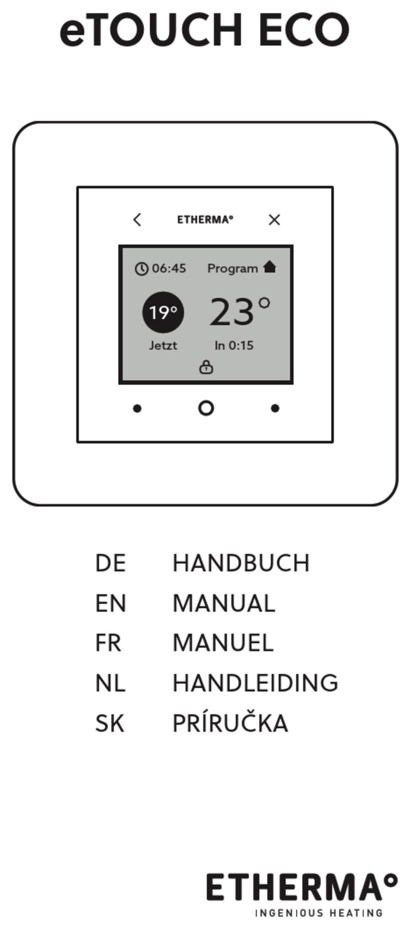 Etherma eTOUCH ECO manual