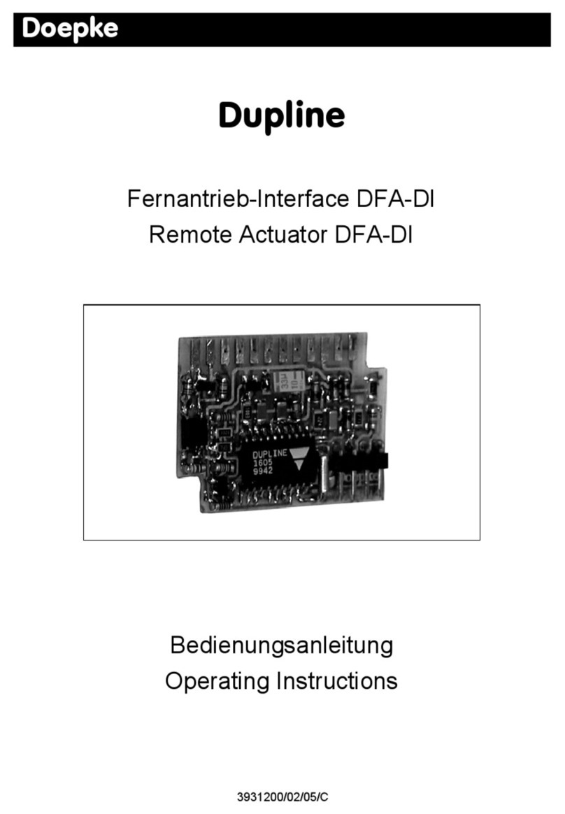 Doepke Dupline DFA-DI operating instructions