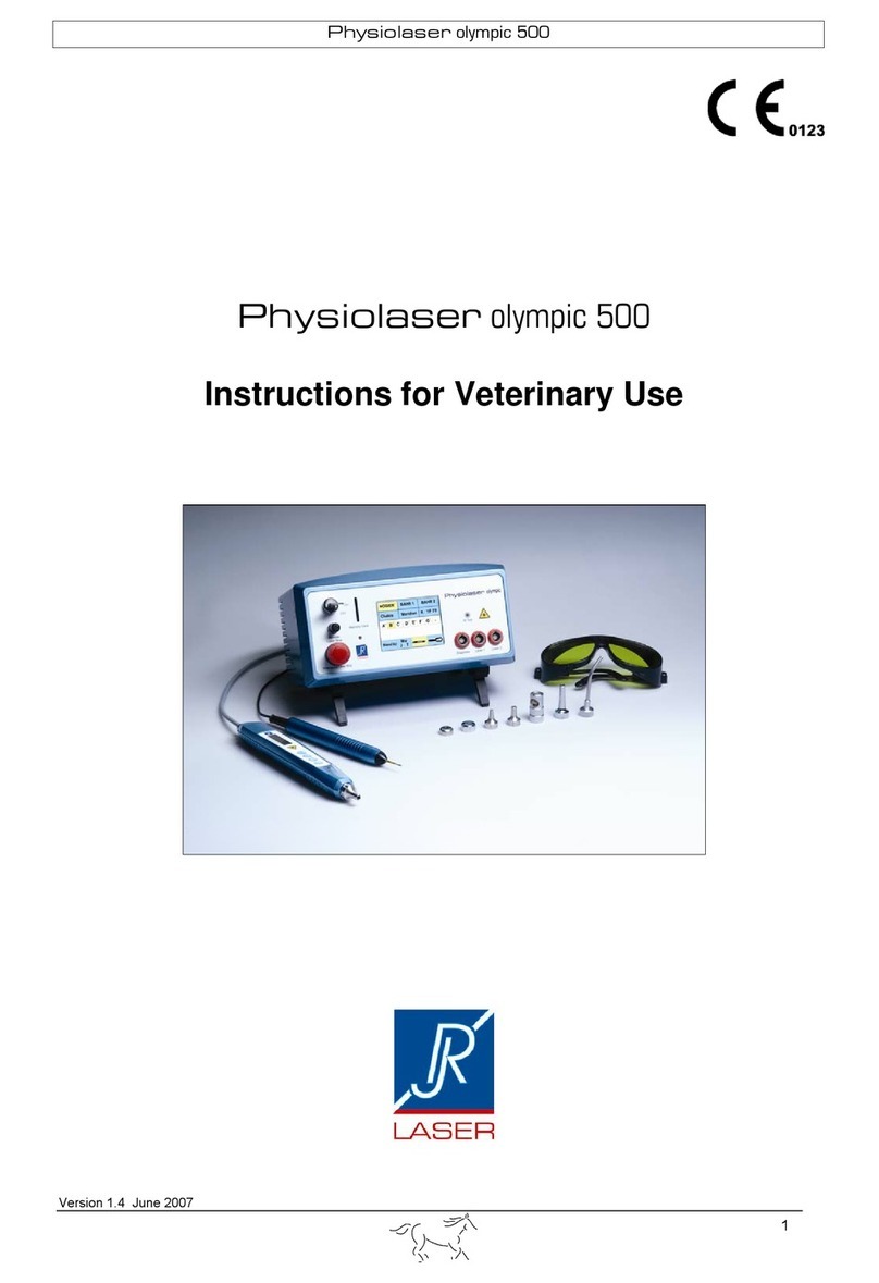 R&J LASER Physiolaser olympic 500 User manual