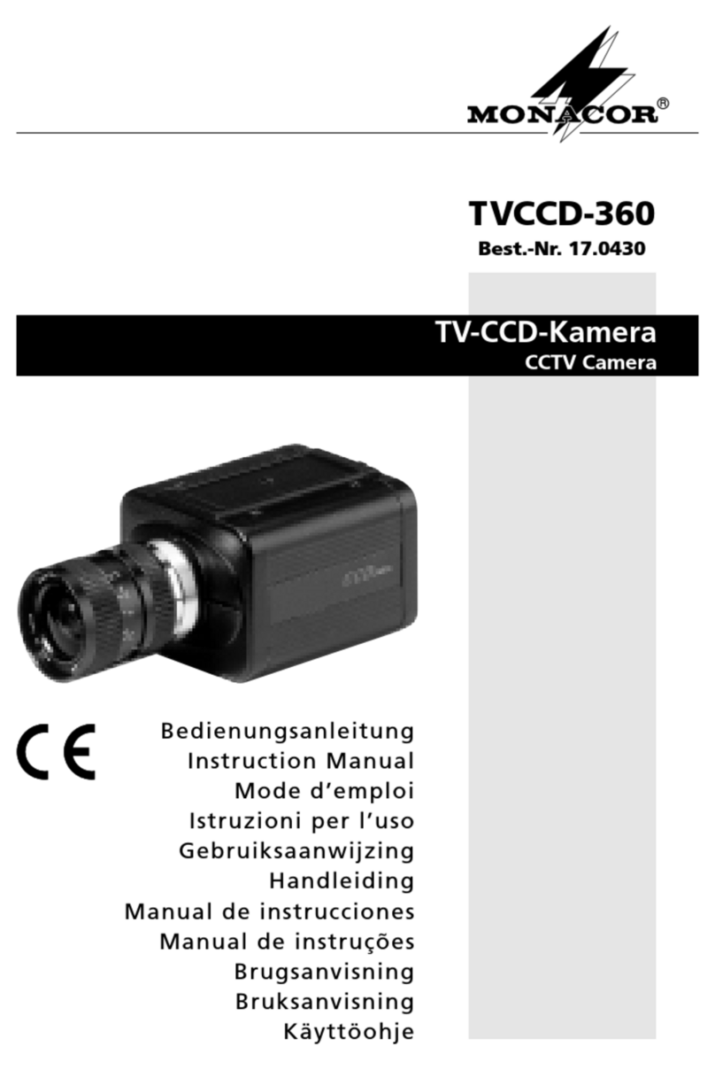 Monacor TVCCD-360 User manual