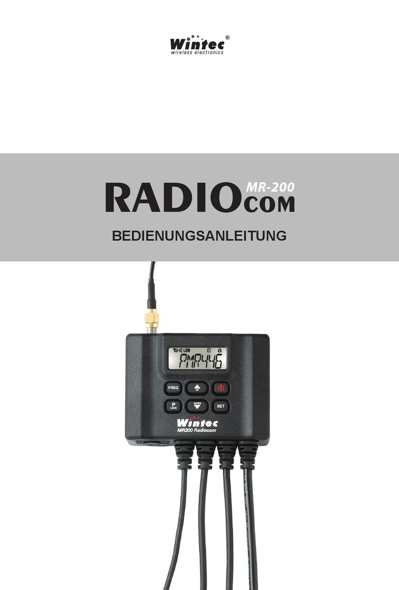 Wintec Radiocom MR-200 operating instructions