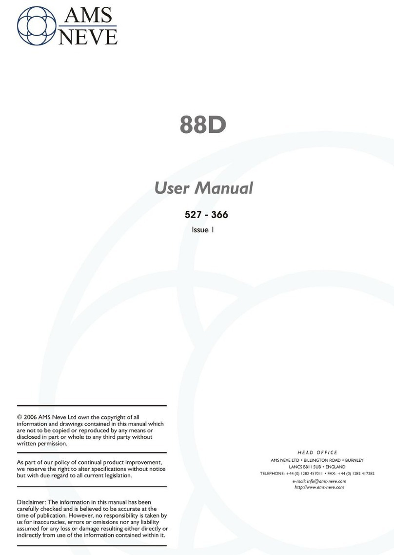 AMS Neve 88D user manual