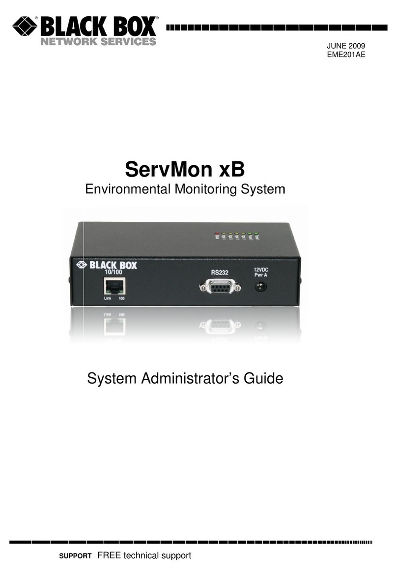 Black Box ServMon xB System administrator guide