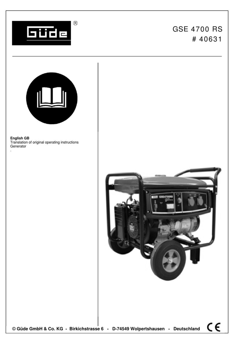 Gude GSE 4700 RS operating instructions