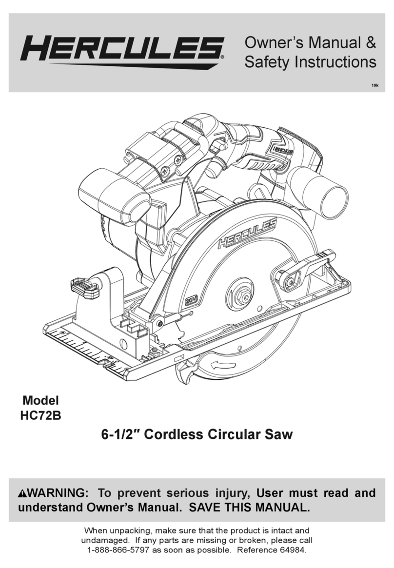 Hercules HC72B Owner's manual & safety instructions