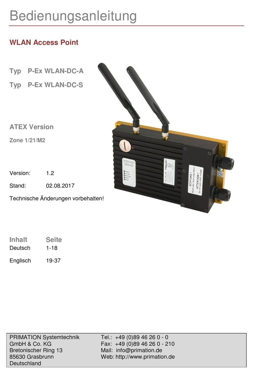 Primation P-Ex WLAN-DC-A user manual Primation P-Ex WLAN-DC-A user manual