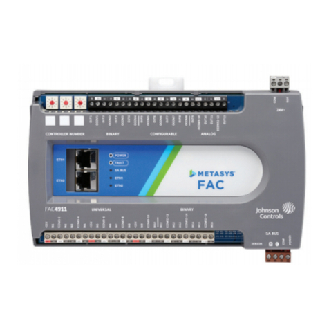 Johnson Controls Metasys FAC4911 User manual Johnson Controls Metasys FAC4911 User manual