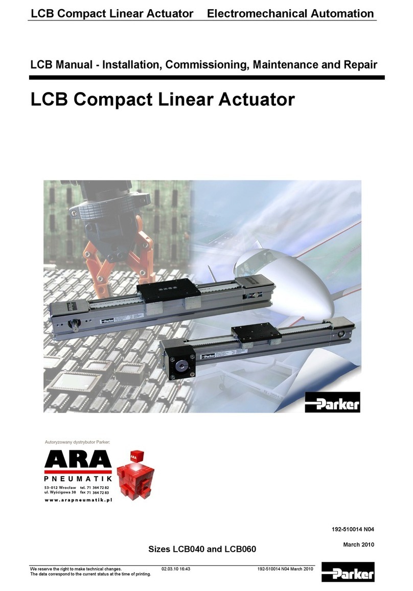 Parker LCB Series Installation, Commissioning, Maintenance and Repair