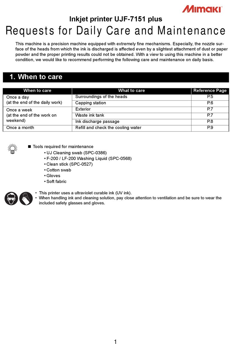MIMAKI UJF-7151 plus Maintenance manual