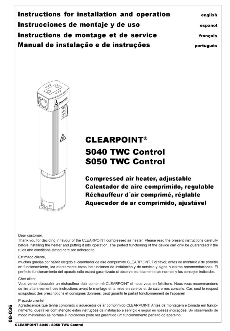 Beko CLEARPOINT S040 TWC Control User guide
