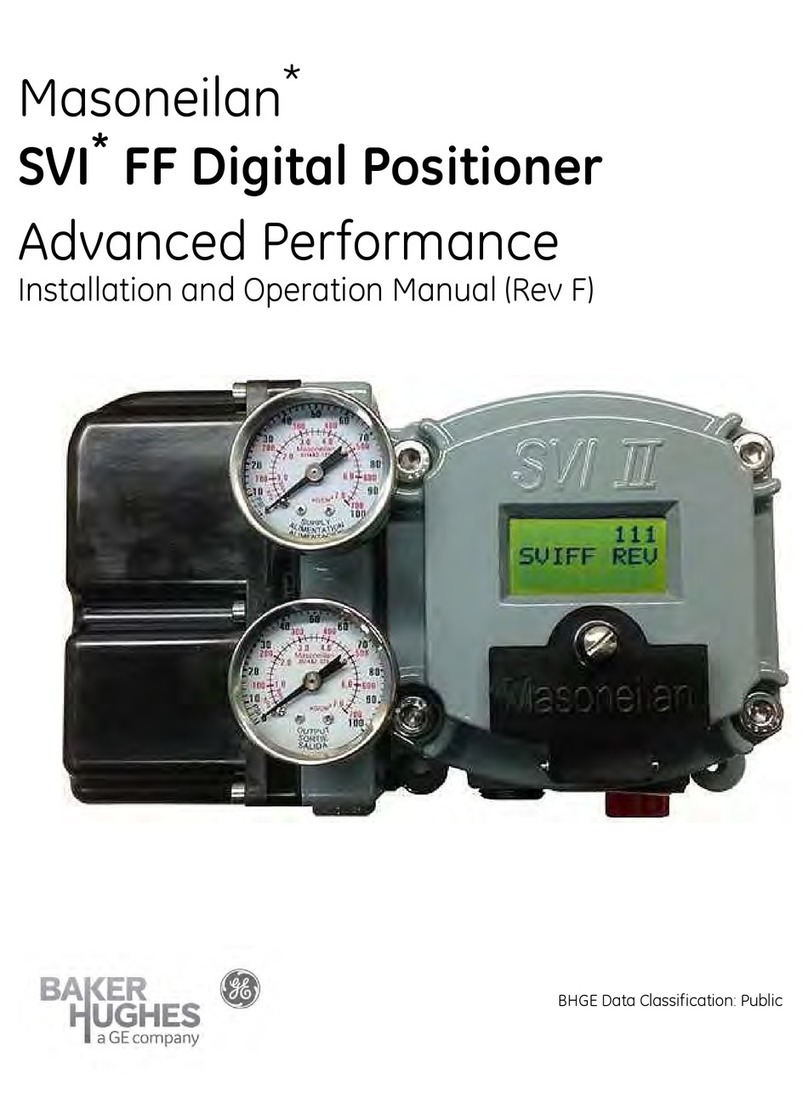 GE Baker Hughes Masoneilan SVI FF User manual