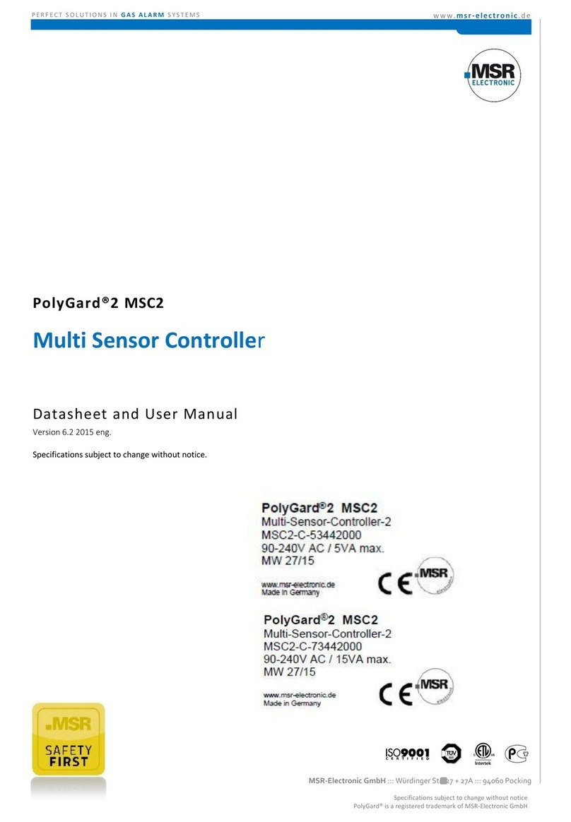 MSR PolyGard 2 MSC2 User manual