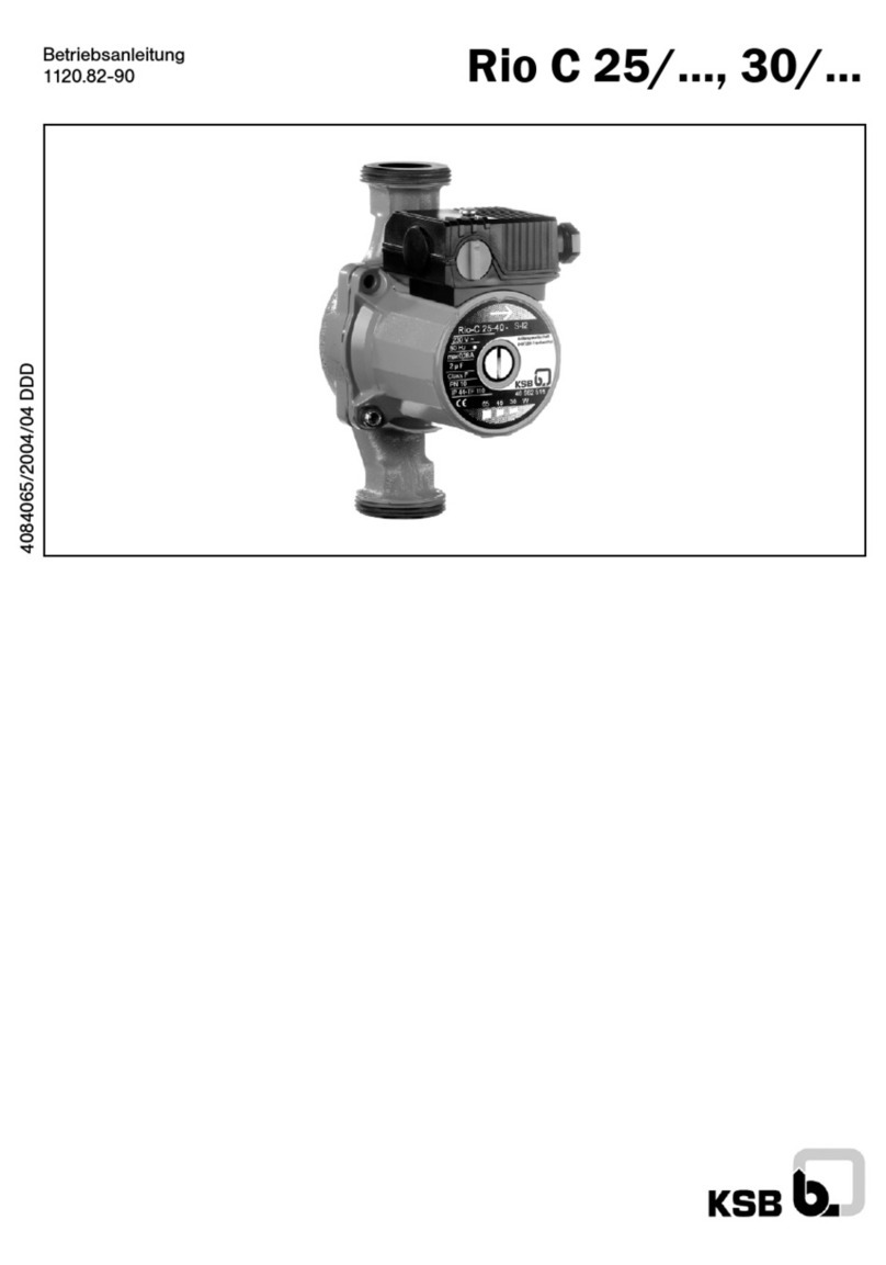KSB Rio C 30 Series Installation and operating instructions KSB Rio C 30 Series Installation and operating instructions