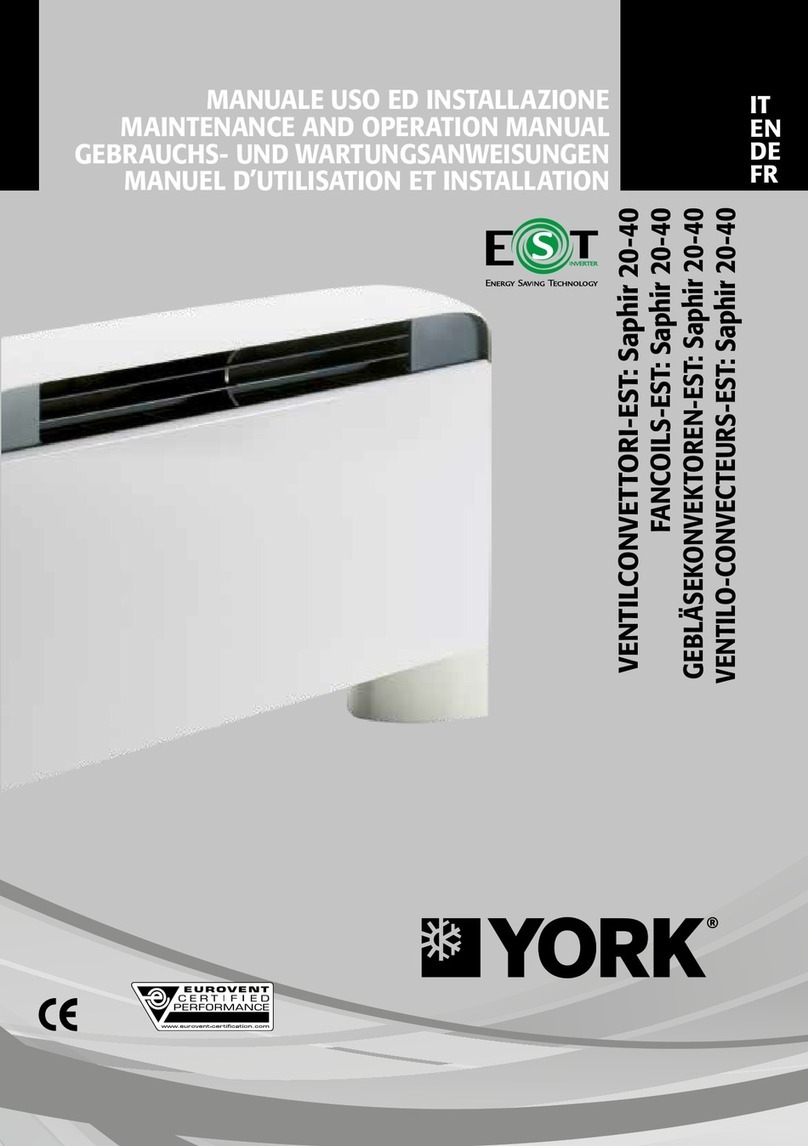 York SAPHIR-EST Series User manual