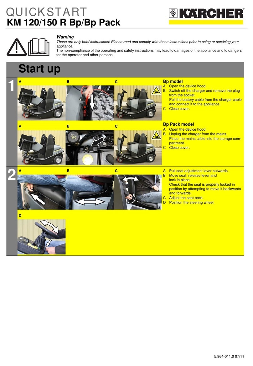 Kärcher KM 120/150 R Bp/Bp Pack User manual