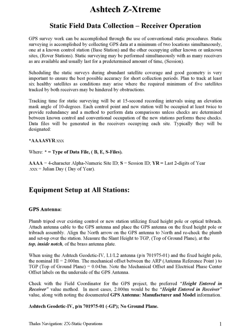 ashtech Z-Xtreme User manual