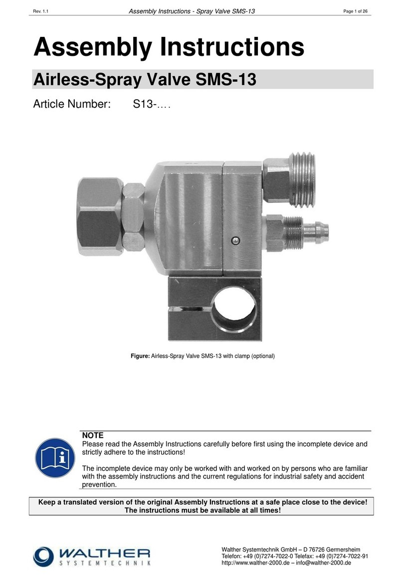 Walther Systemtechnik SMS-13 User manual