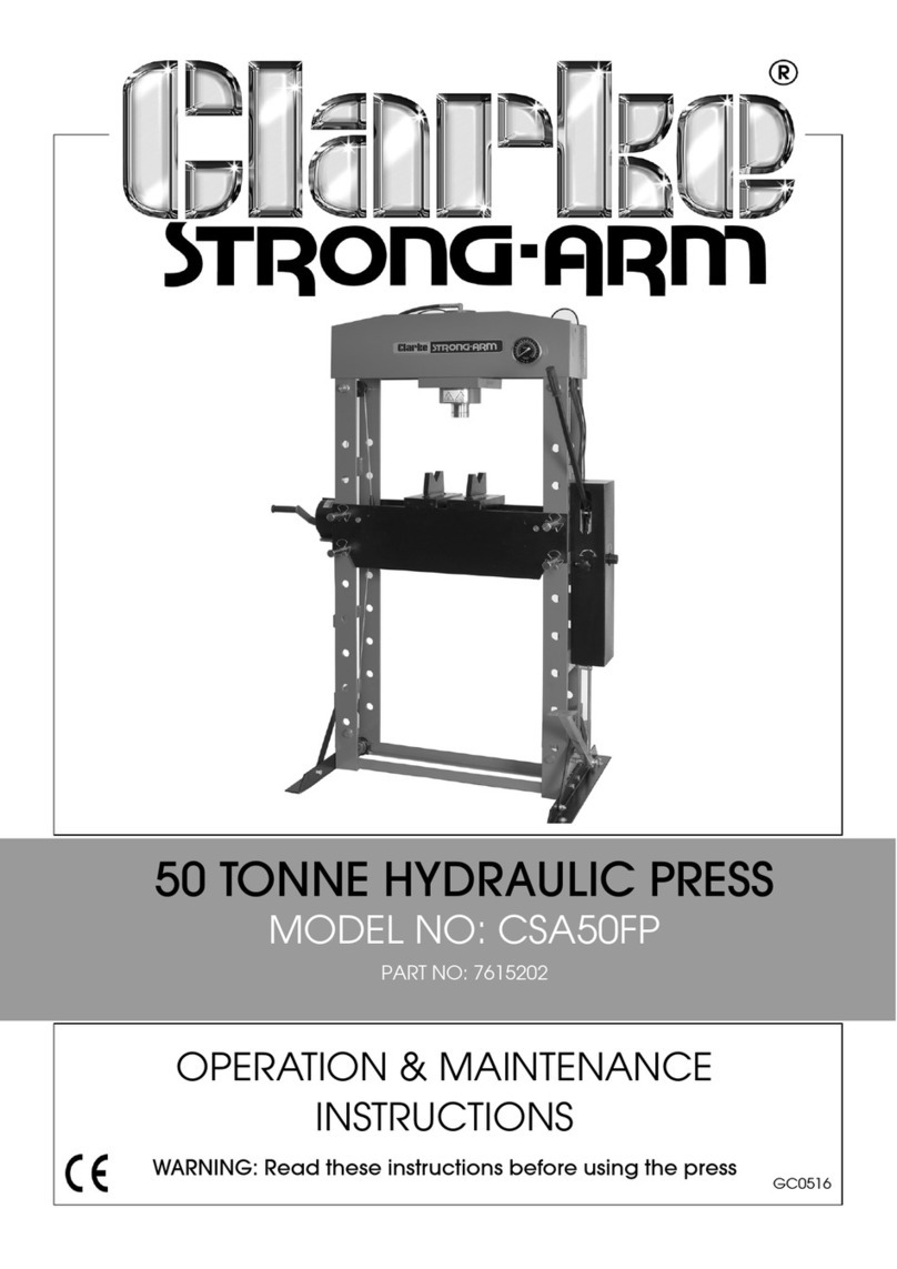 Clarke STRONG-ARM CSA50FP operation & maintenance