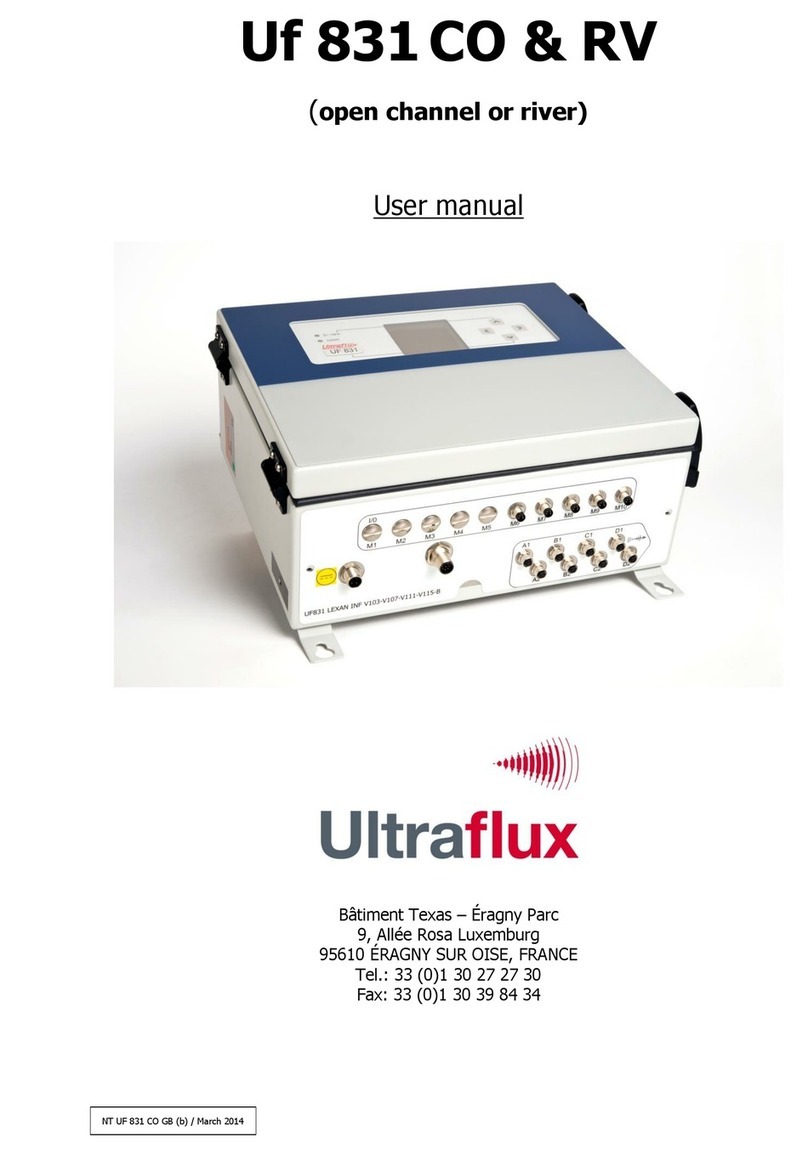Ultraflux UF 831 user manual
