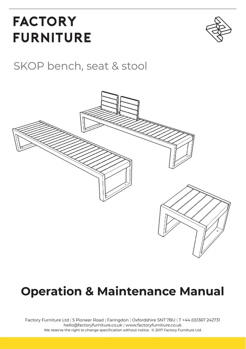 Factoryfurniture SKOP Series Operation & maintenance manual