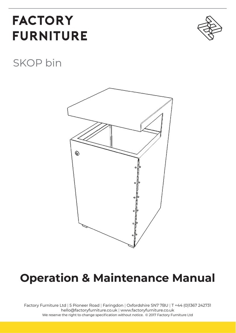 Factoryfurniture SKOP Series Operation & maintenance manual