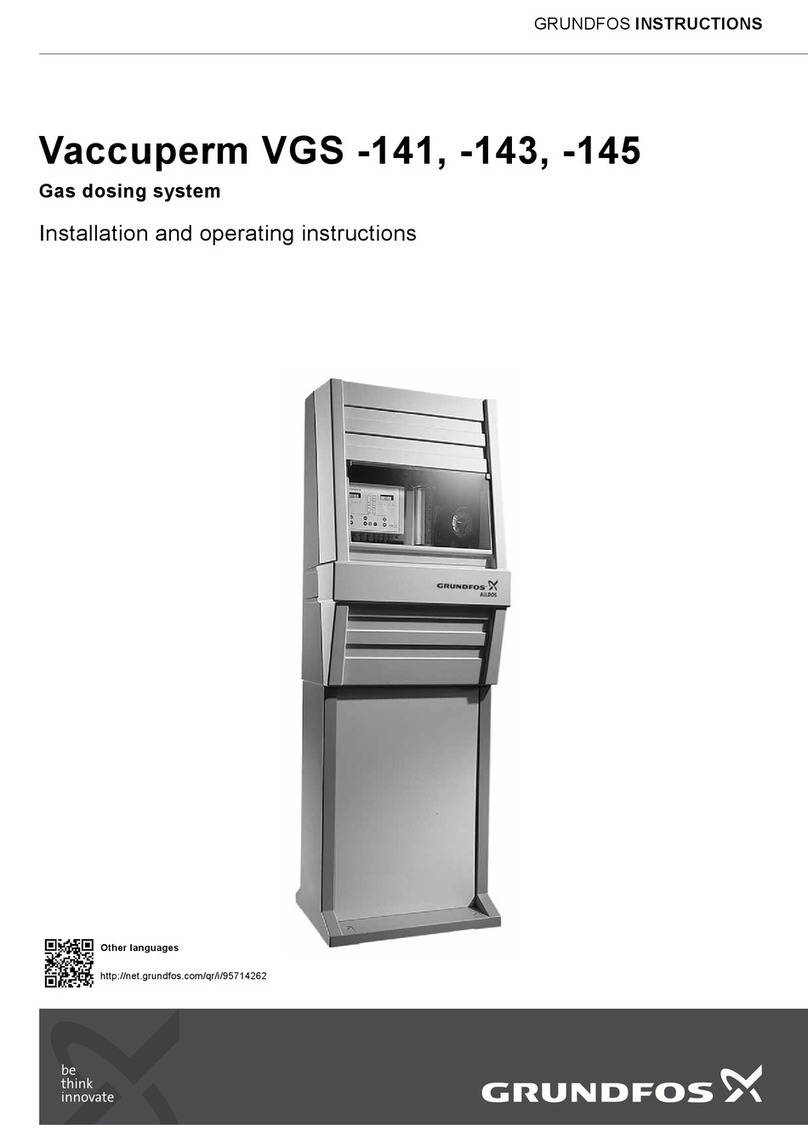 Grundfos Vaccuperm VGS-141 User manual