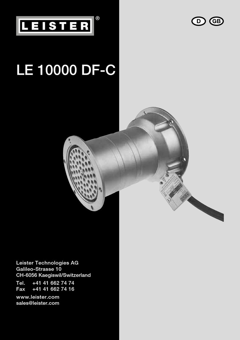 Leister LE 10000 DF-C operating instructions