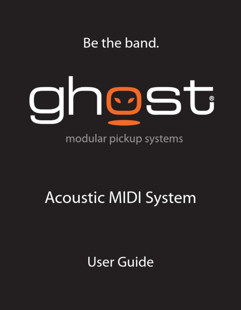 Ghost Acoustic/MIDI system User manual