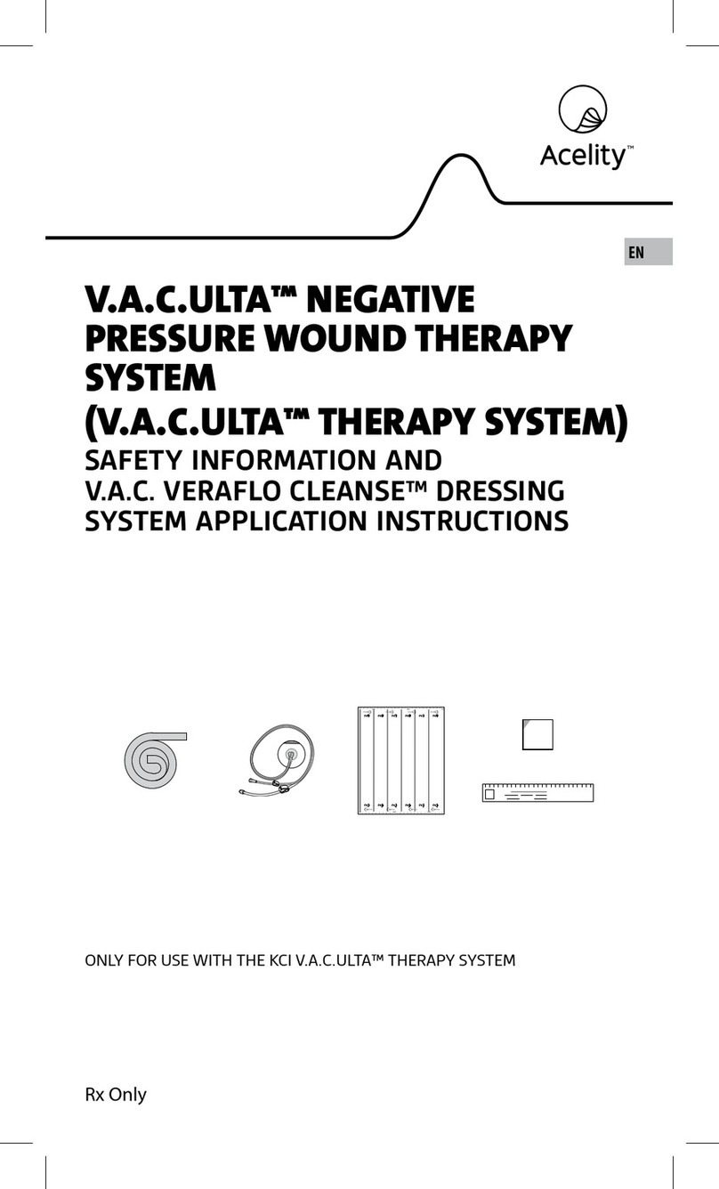 Acelity V.A.C.ULTA Safety information and application instructions