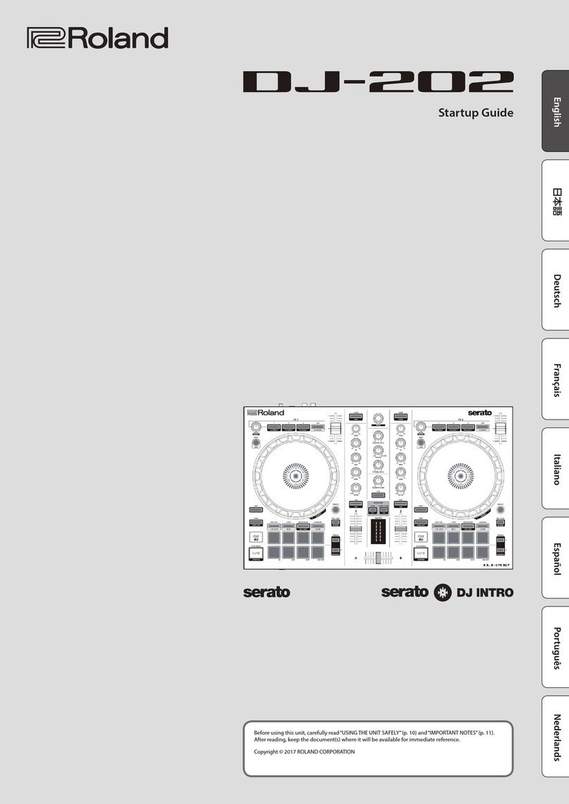 Roland DJ-202 User guide Roland DJ-202 User guide
