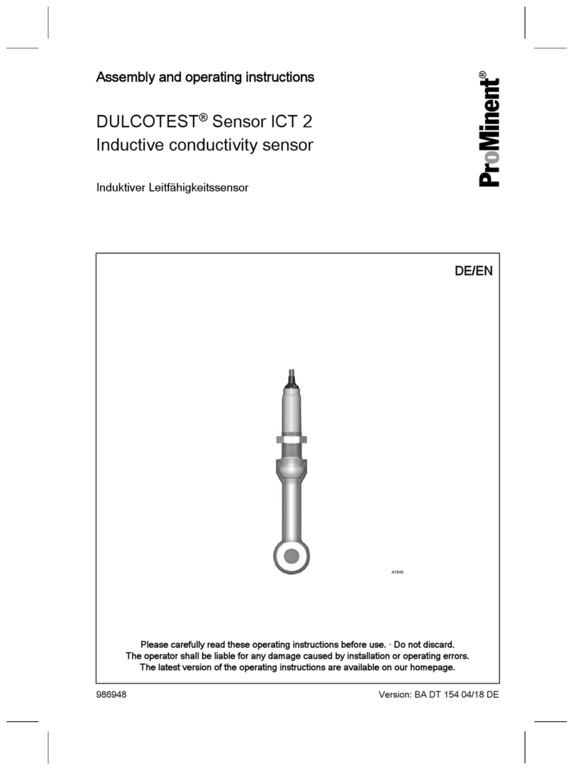 ProMinent DULCOTEST ICT 2 Assembly and operating instructions