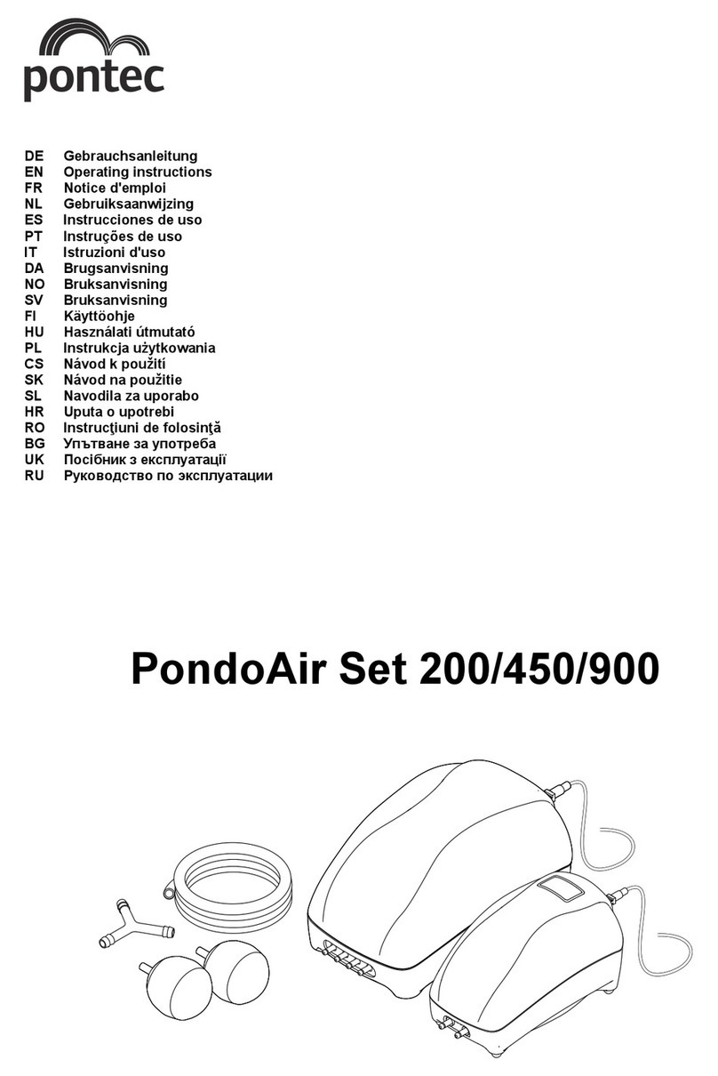 Pontec PondoAir Set 450 operating instructions