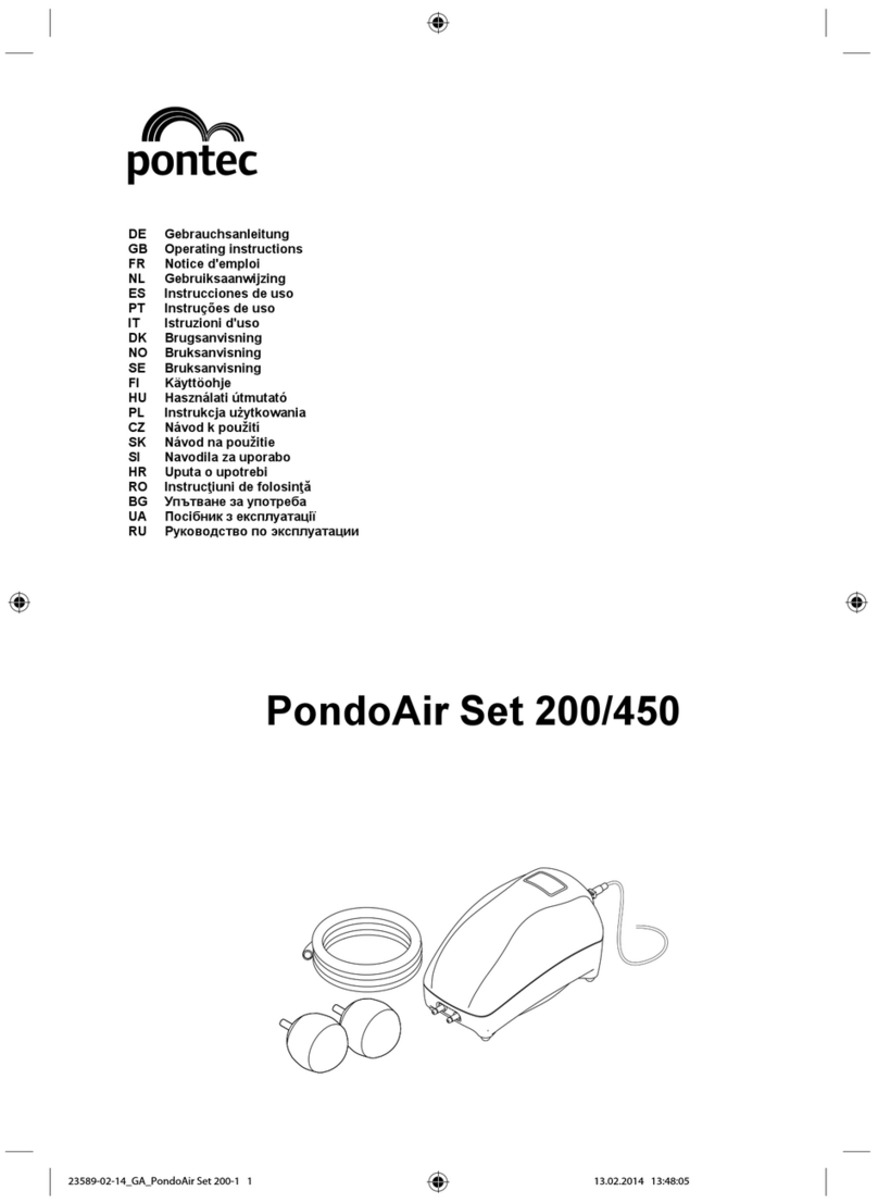 Pontec PondoAir Set 200 operating instructions