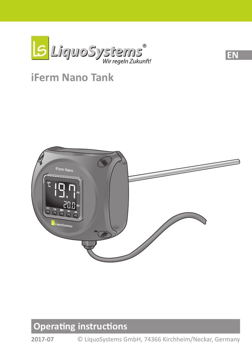 LiquoSystems iFerm Nano Tank operating instructions