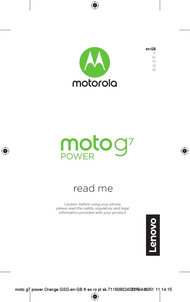 Motorola Moto G7 Play Instruction sheet