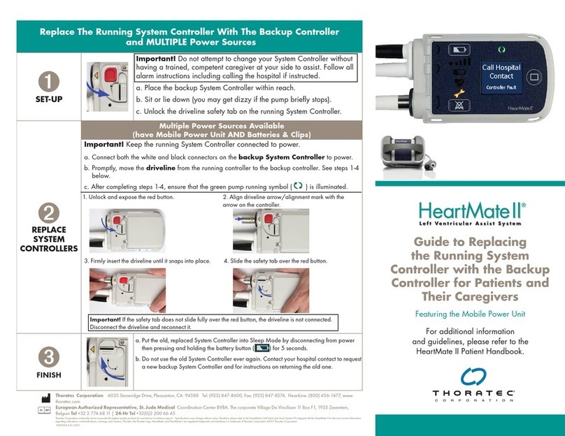 Thoratec HEARTMATE II Replacing Guide