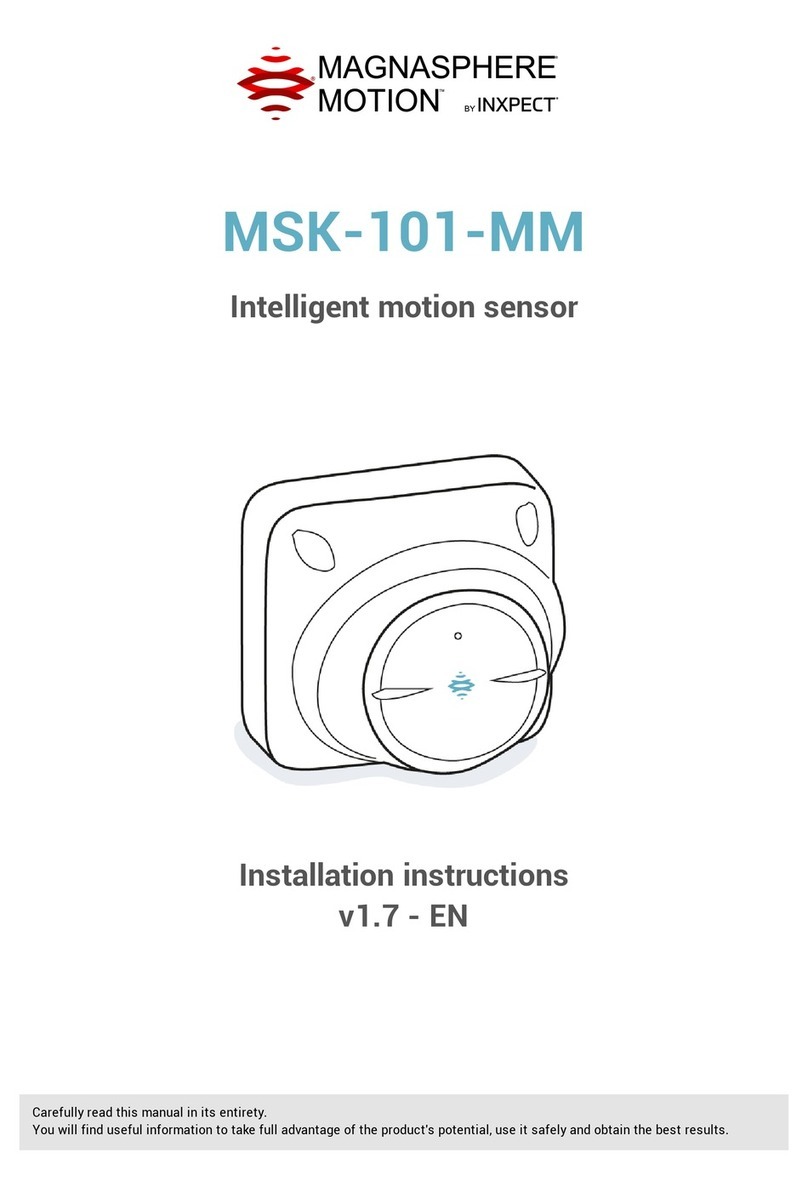 Inxpect MAGNASPHERE MOTION MSK-101-MM installation instructions