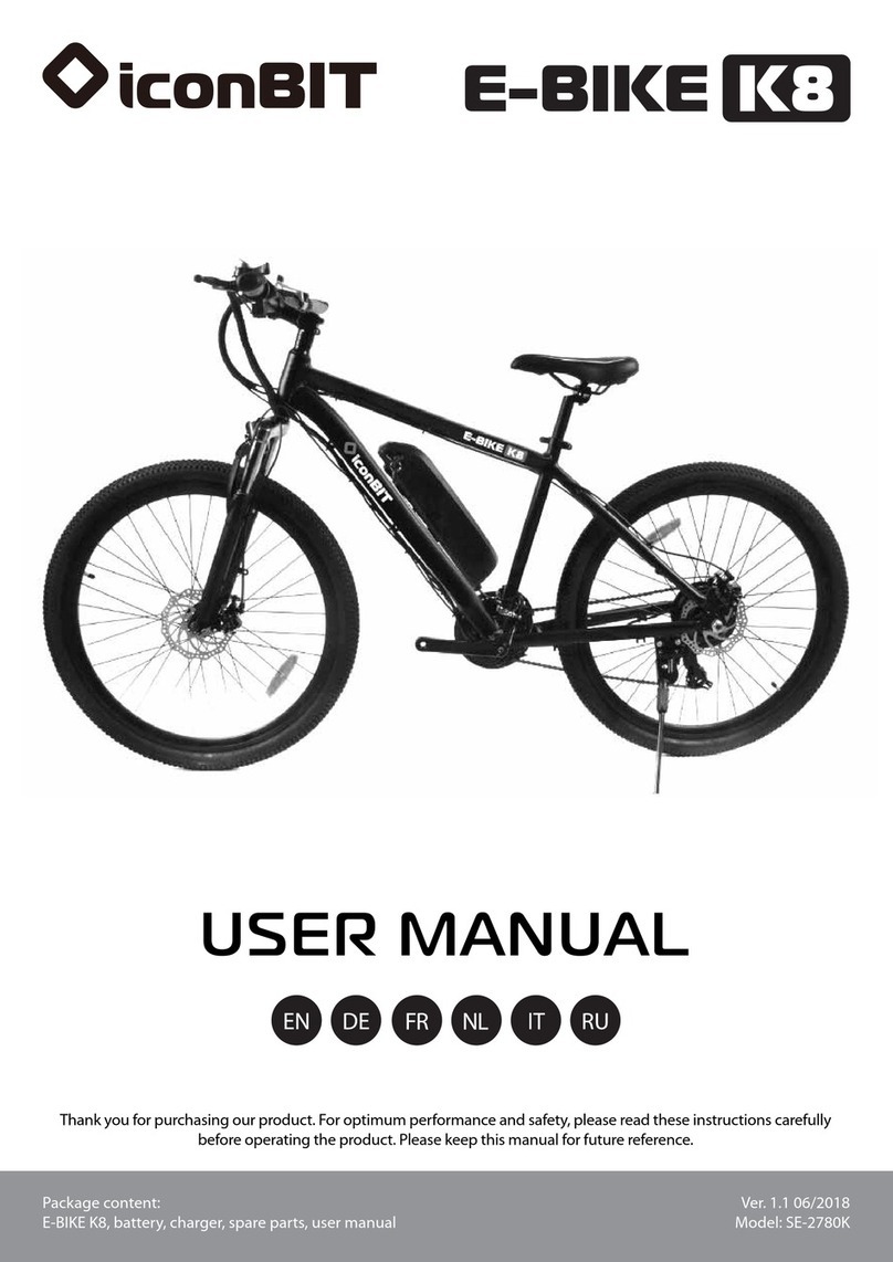 IconBiT E-BIKE K8 SE-2780K user manual