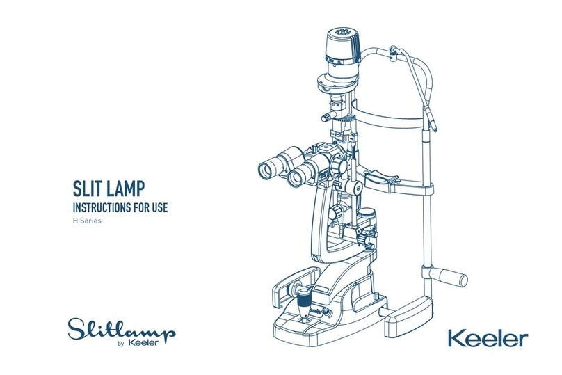 Keeler Slit Lamp H Series Instructions for use