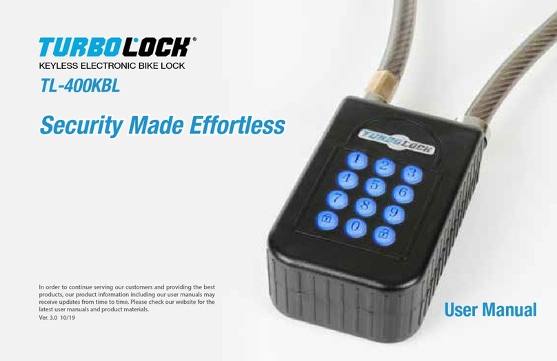 Turbolock TL-400KBL User manual Turbolock TL-400KBL User manual