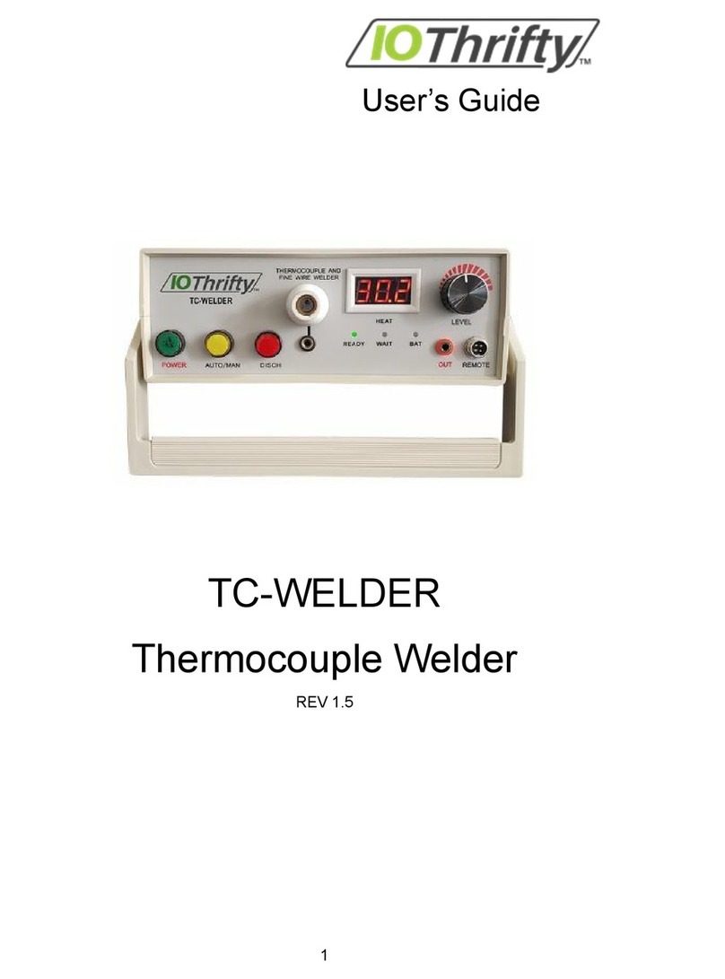 IO Thrifty TC-WELDER User manual