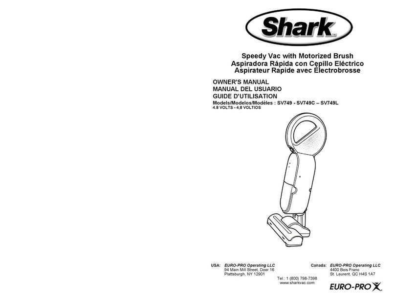 EUROPRO Shark SV749 User manual