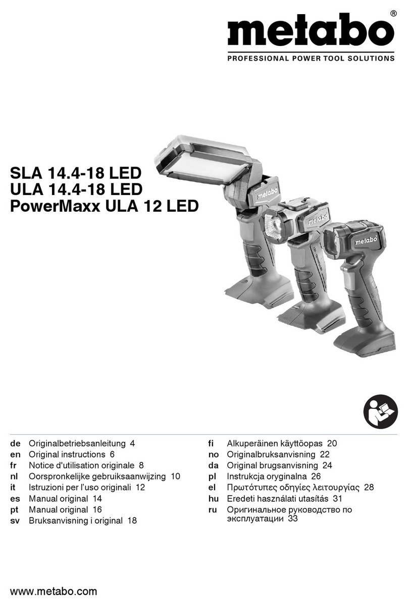 Metabo SLA 14.4-18 LED User manual