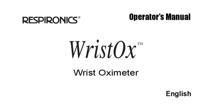 Respironics WristOx User manual