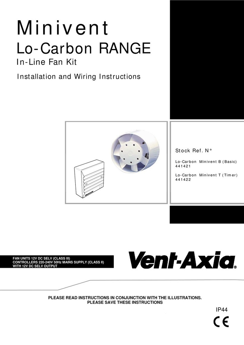 Vent-Axia Lo-Carbon Minivent Series Assembly instructions