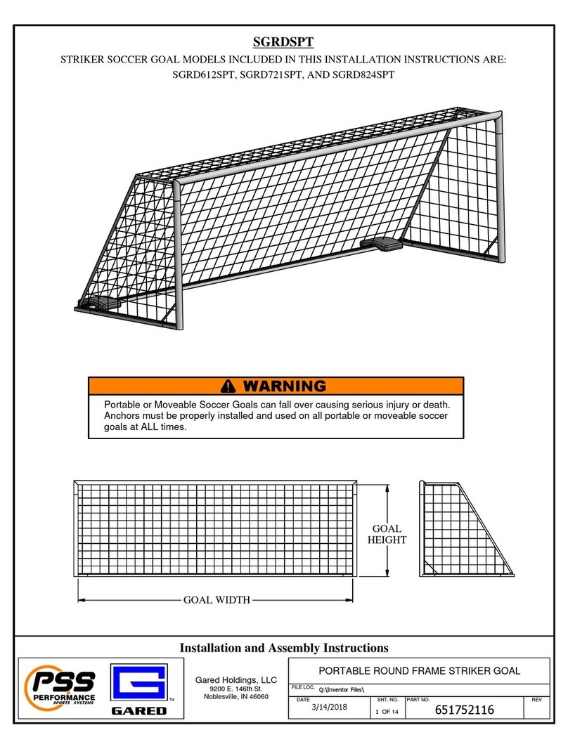 Gared Holdings SGRDSPT Series Installation and assembly instructions Gared Holdings SGRDSPT Series Installation and assembly instructions