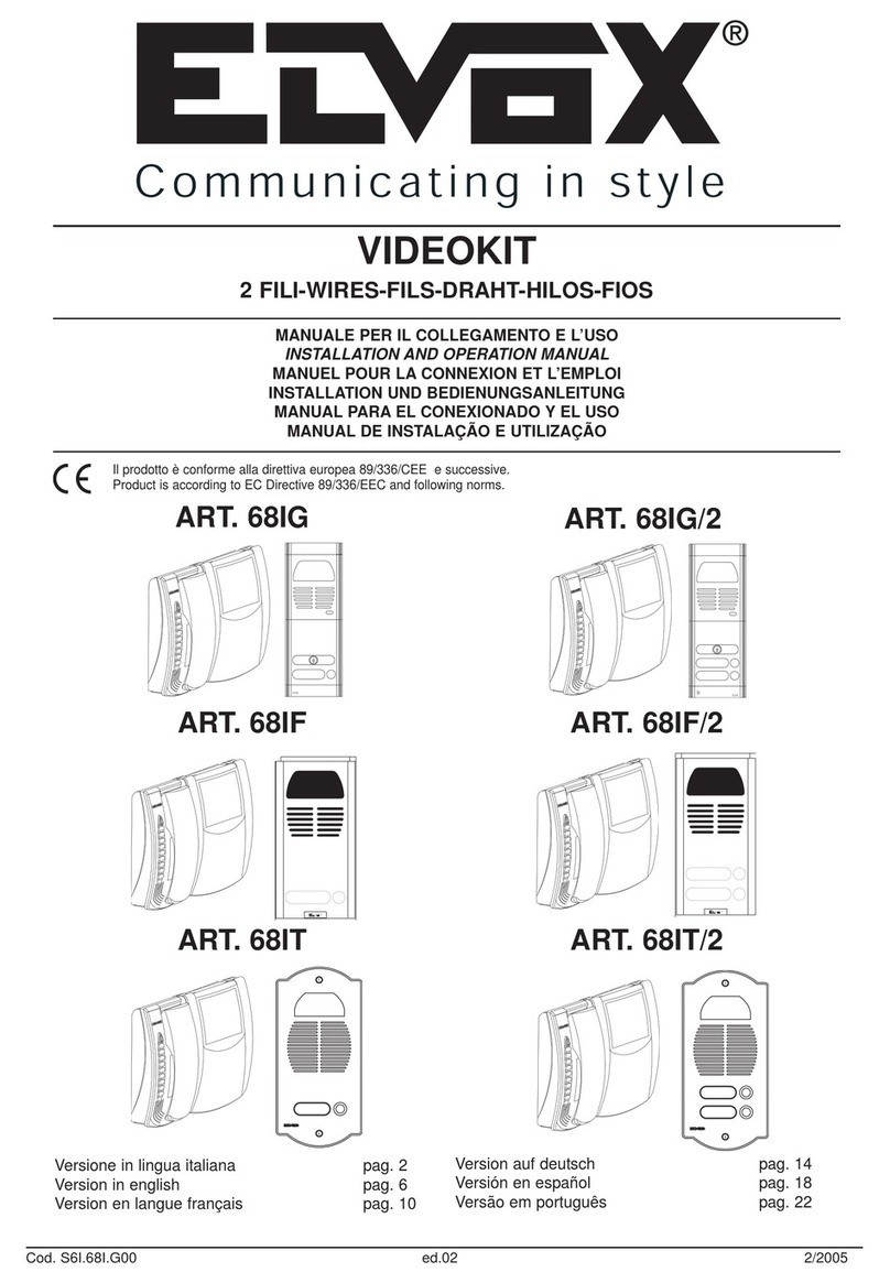 Elvox 68IG User manual